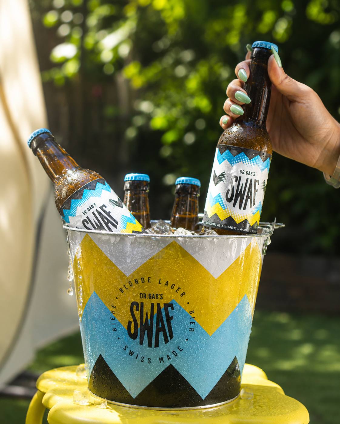 Campaigns — branded lifestyle photography for Swaf beer